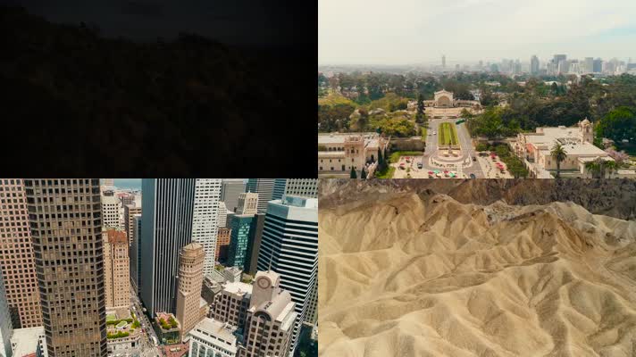4k航拍美国加州好莱坞旅游宣传片