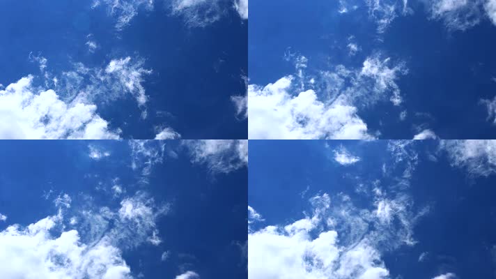 蓝天白云高清视频 天空延时 流云 