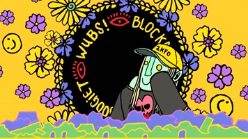 迷幻嘻哈HIGH摇头动感节奏人物