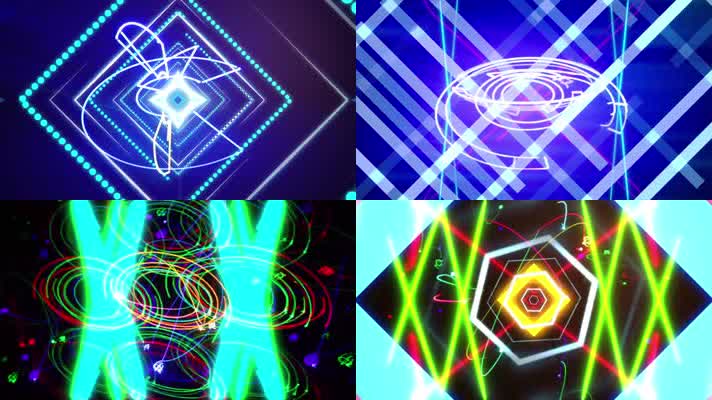 超劲爆光效节奏穿梭几何极品狂野