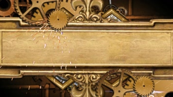 机械时钟齿轮旋转