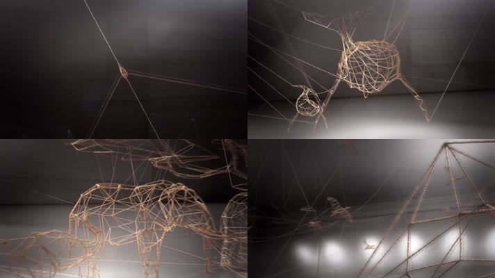 麻线编织的动物世界