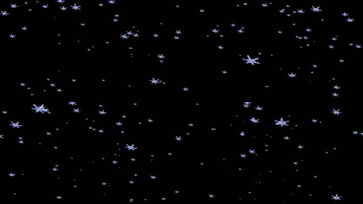 【带通道】雪花旋转飘落