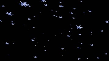 【带通道】雪花旋转飘落