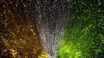 彩色闪光粒子上升视频素材