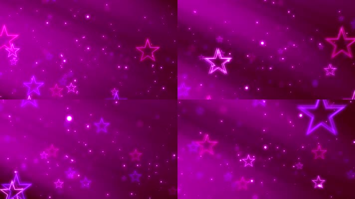 唯美紫色背景五角星星星