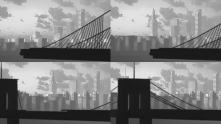 纽约布鲁克林大桥建造3D模型