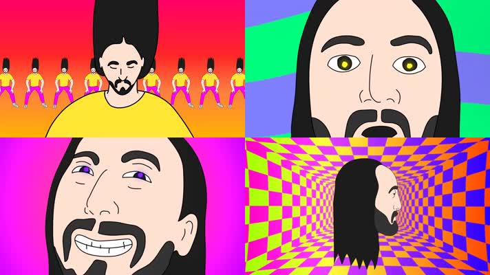 时尚绚丽酒吧人头节奏vj