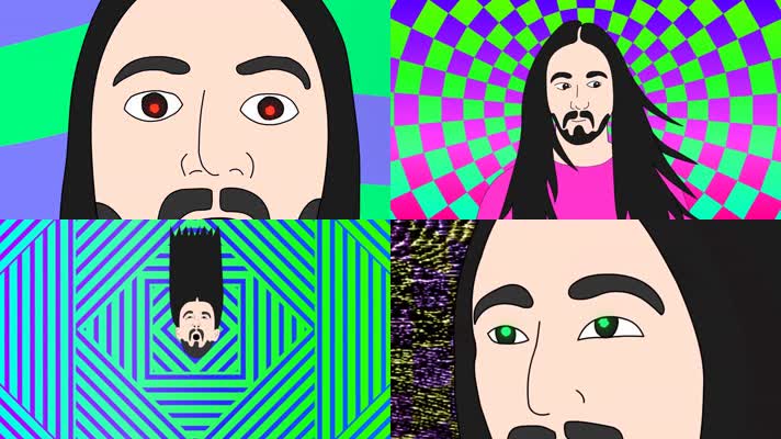 时尚复古说唱人头