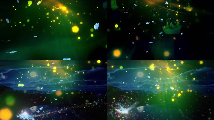 虫儿飞儿童歌曲配乐led背景舞台背景