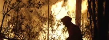 中国云南地理山火消防救火