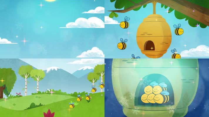 乐曲（野蜂飞舞）LED舞台背景