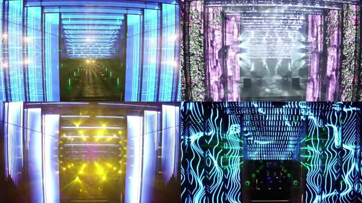 超劲爆光效节奏穿梭几何极品狂野dj灯光秀