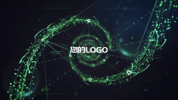 科技医疗医学DNA信息数据文字LOGO片头开场