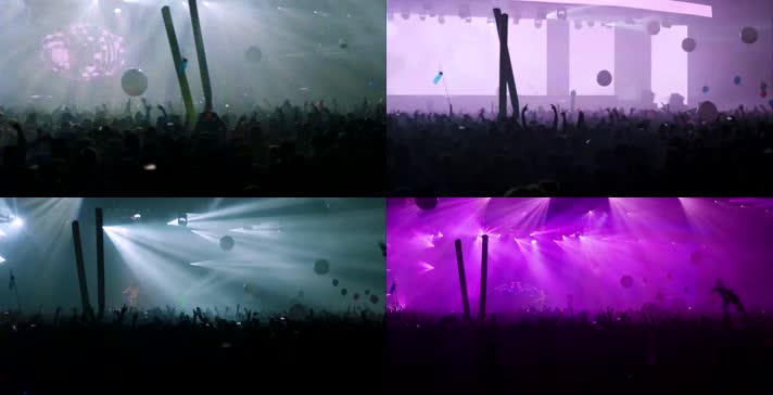 4k音乐节演唱会万人狂欢拍手震撼场面