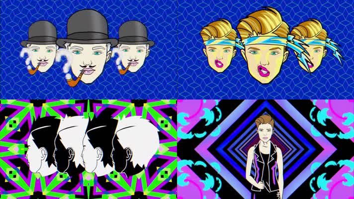 酒吧时尚复古人头说唱