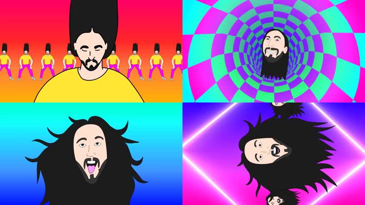 卡通百大人物说唱酒吧人头