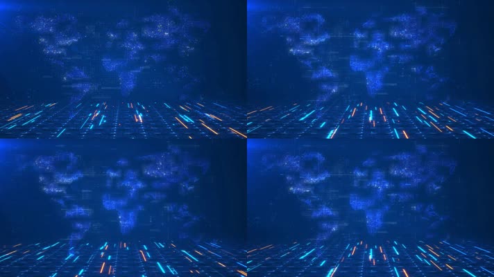 科技空间场景循环背景