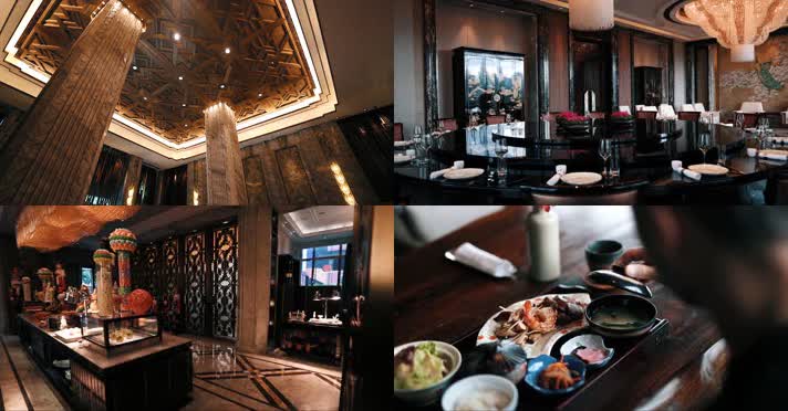 4k上海外滩万达瑞华酒店奢华内景空境