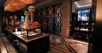 4k上海外滩万达瑞华酒店奢华内景空境