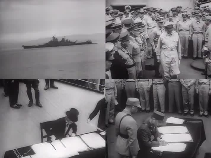 1945日本无条件投降签字仪式