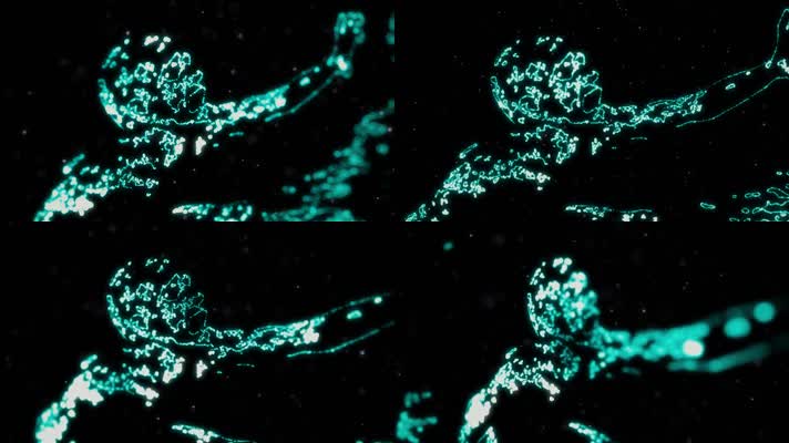 恐怖粒子人动态素材