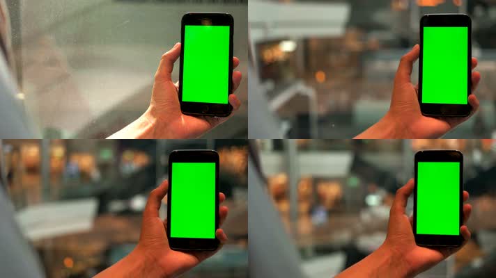 点击手机绿屏 操作智能手机  