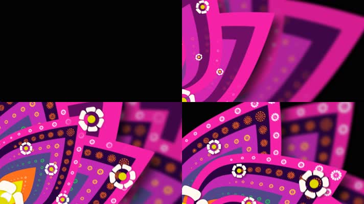 时尚 万花筒 变幻 舞台背景 