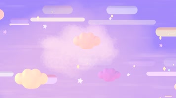 白云飘 梦幻场景 卡通场景  