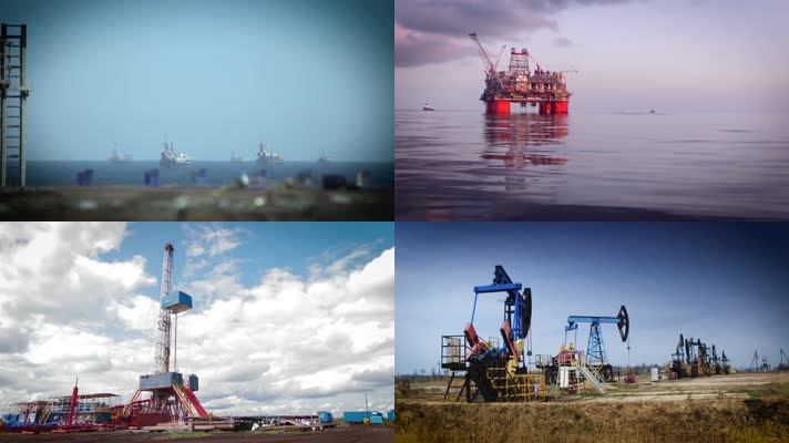 海上石油平台油气开采能源资源