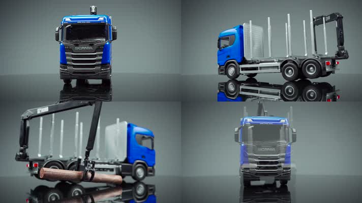 4k卡车货车车辆结构三维动画