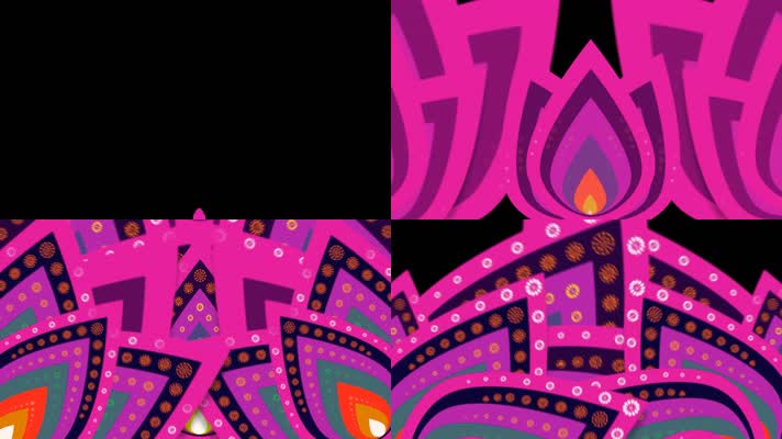 时尚 万花筒 变幻 舞台背景 