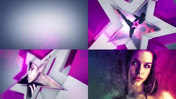 炫酷动感旋律DJ音乐节奏时尚娱乐节目五角星