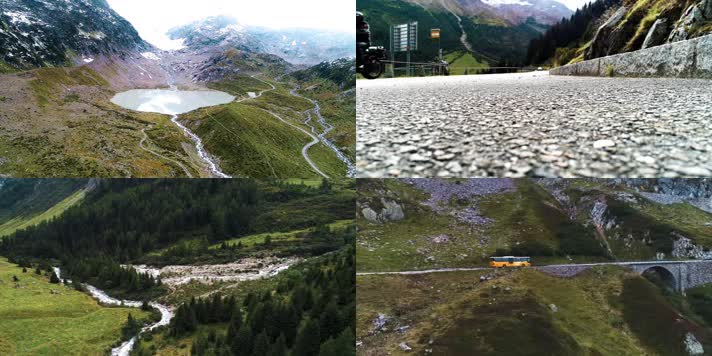 瑞士盘山公路4K航拍