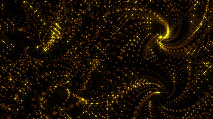 金色粒子隧道 变幻 舞台背景  