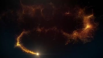 唯美粒子箭头粒子光效开片开场