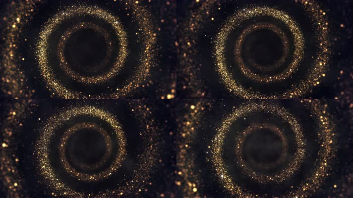 金色粒子隧道 变幻 舞台背景 