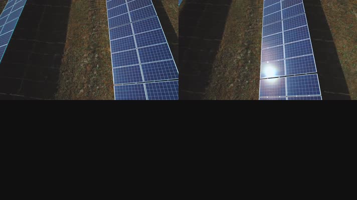 光伏发电场 太阳能板 太阳能  
