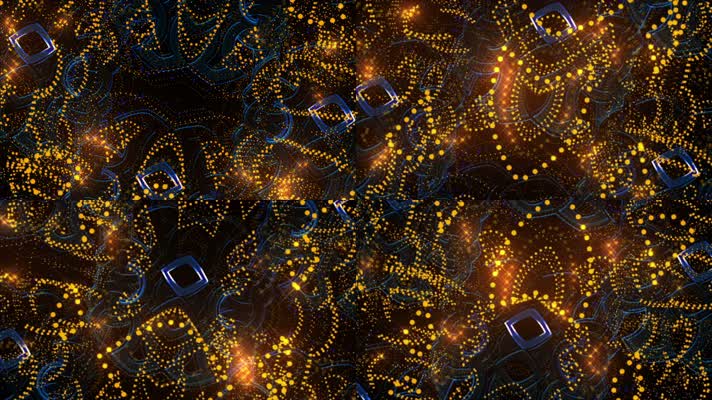 金色粒子隧道 变幻 舞台背景 