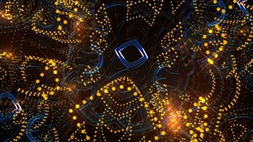 金色粒子隧道 变幻 舞台背景 