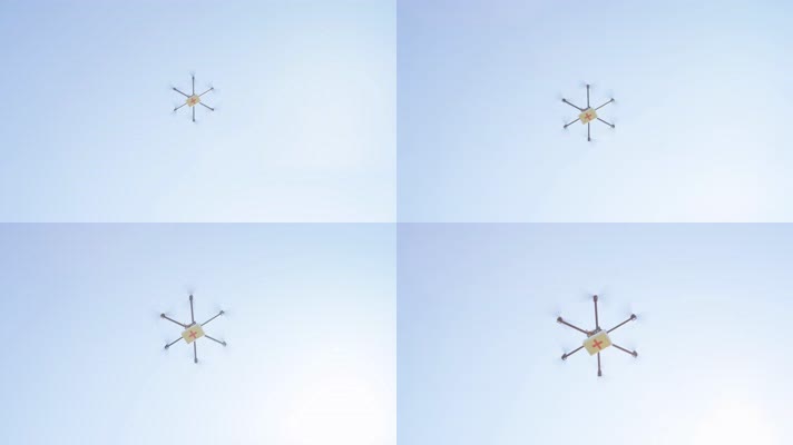 无人机航拍器 螺旋桨飞行  