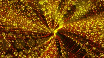 金色粒子隧道 变幻 舞台背景 