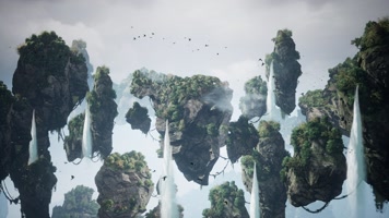 阿凡达悬浮的山