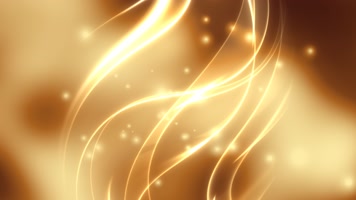 唯美波浪粒子KV金色光晕背景