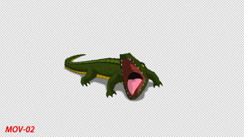 卡通动漫卡通鳄鱼MG少儿节目动画元素