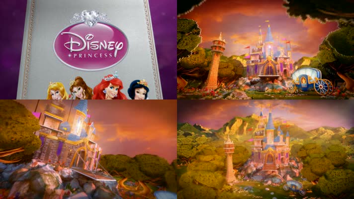 迪士尼卡通乐园城堡童话世界
