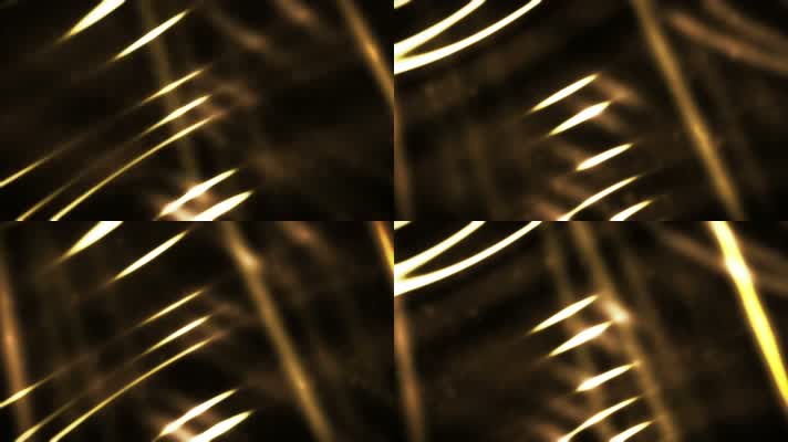 金色粒子线条素材
