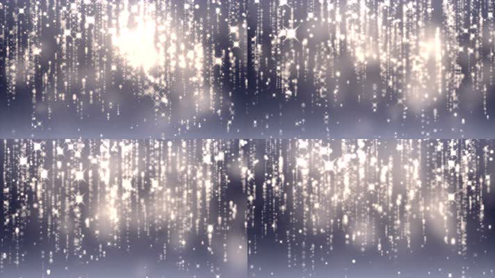 4K素材金色粒子