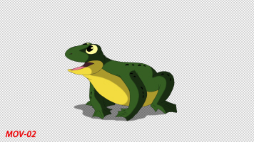 带通道MG动漫卡通青蛙少儿节目动画元素