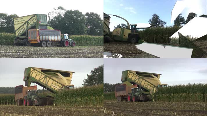 玉米杆粉碎机动物饲料农业丰收大型农机田间